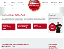 Tablet Screenshot of nordicwalkingpoint.cz